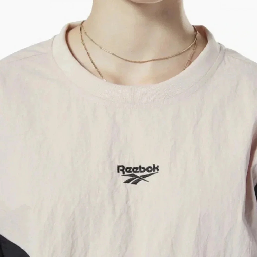 Women’s Reebok Classic Vector Crew Sweatshirt | Pink Black | Size XS - Picture 2 of 6